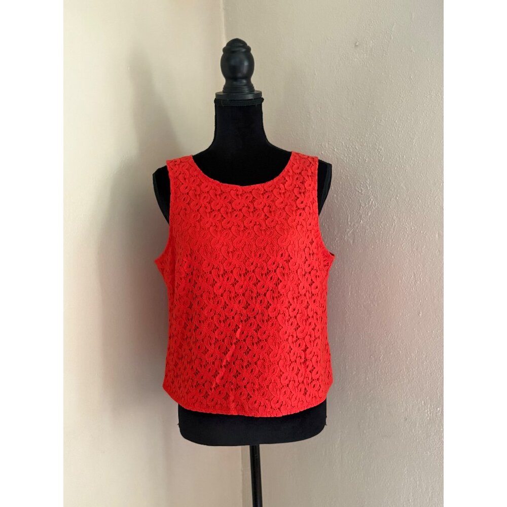 NWT Nicole Miller Lace Skimming Blouse